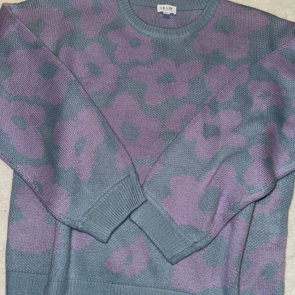 LELIS collection sweater with flower print - Picture 2 of 8